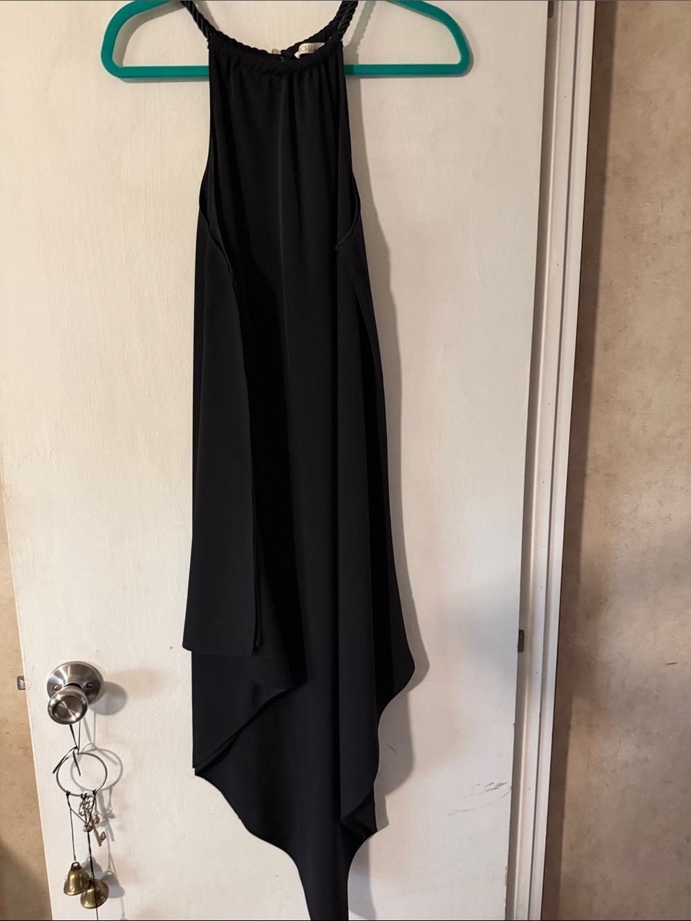 RACHEL Rachel Roy Black High-Low Halter Dress